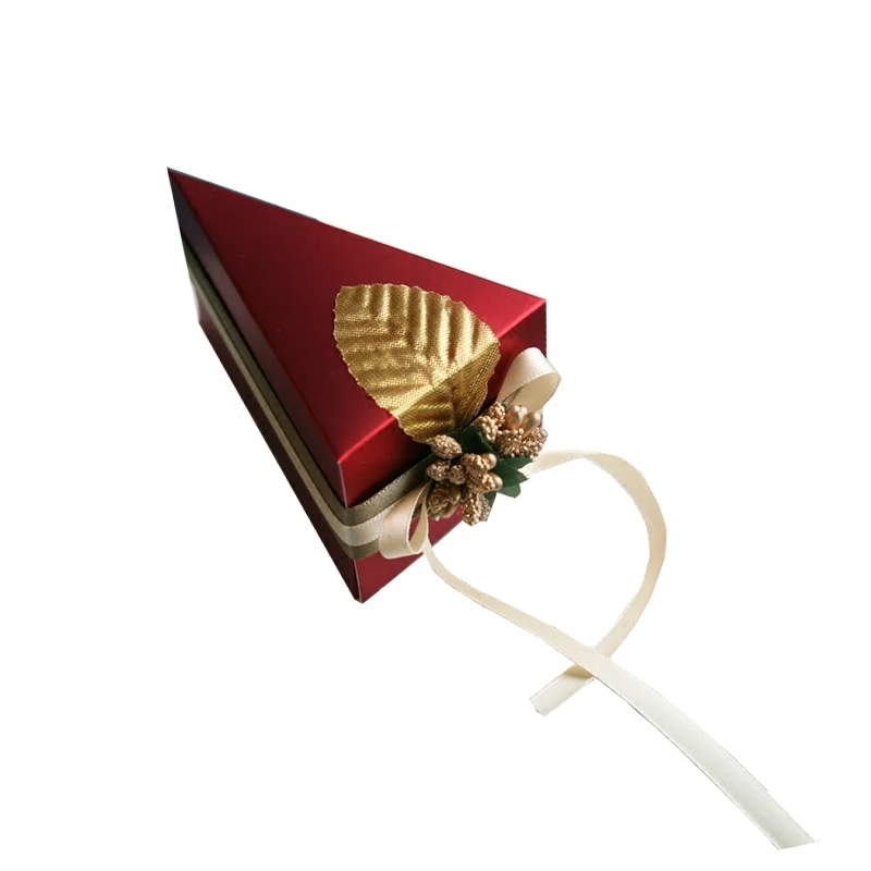 10 шт./компл. натуральный свадебные коробки для подарков Конфеты Бумажная Коробка