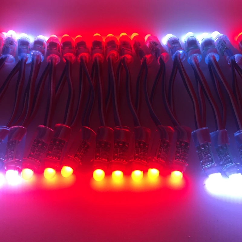 1000 шт. 12 мм WS2811 2811 IC RGB длиной в Пол, с бусинами Водонепроницаемый DC12V цифровой Full Цвет светодиодная точечная лампа высокого качества Epistar светодиодный