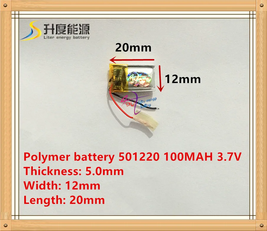 3,7 V 501220 051220 WEP200 WEP210 WEP301 Bluetooth гарнитура 3D очки батарея 100 мАч