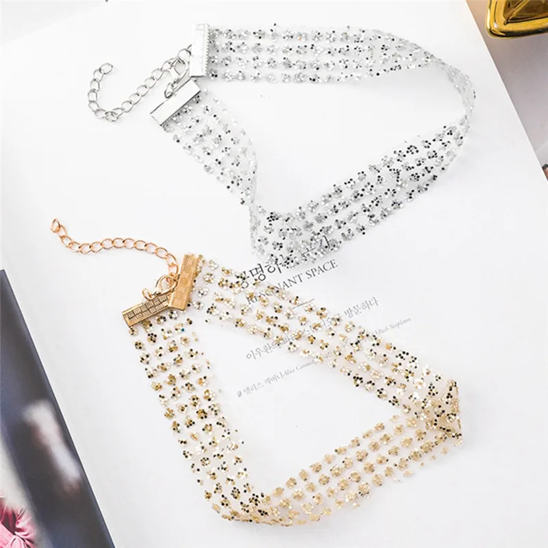 Pinksee Gothic Luxury Crystal Choker Necklace Charm Rhinestone Neckless For Women Wedding Party Jewelry | Украшения и аксессуары