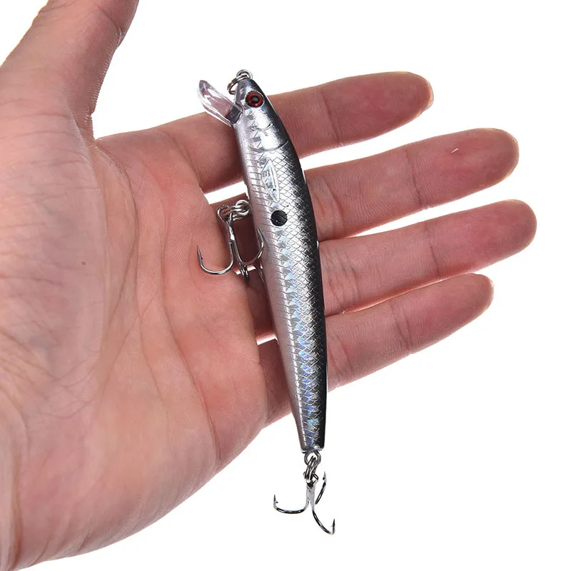 

Minnow Fishing Lure 10cm 8.5g Isca Artificial Hard Bait Carp Fishing Wobblers Dive 1.5m pesca for Bass pike Fishing Gear