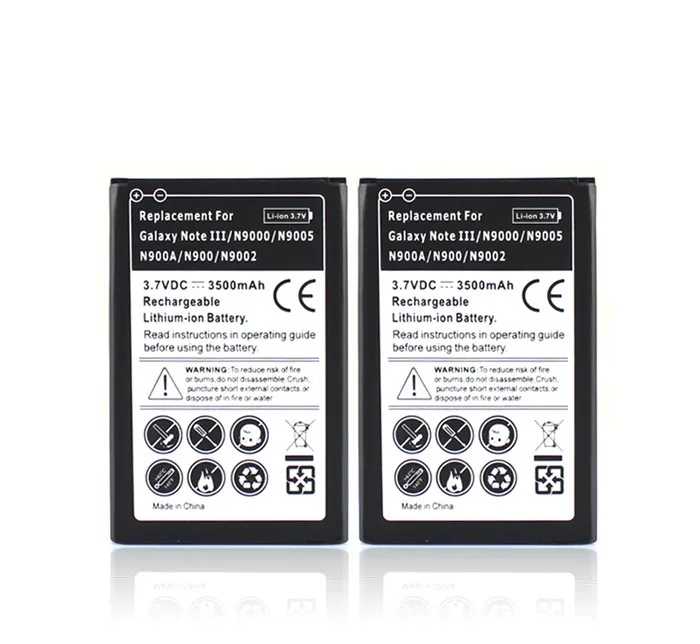 2x3500 mah запасная батарея для Samsung Galaxy Note 3 III N9000 N9005 N900A N900 N9002 + 1 настенное зарядное