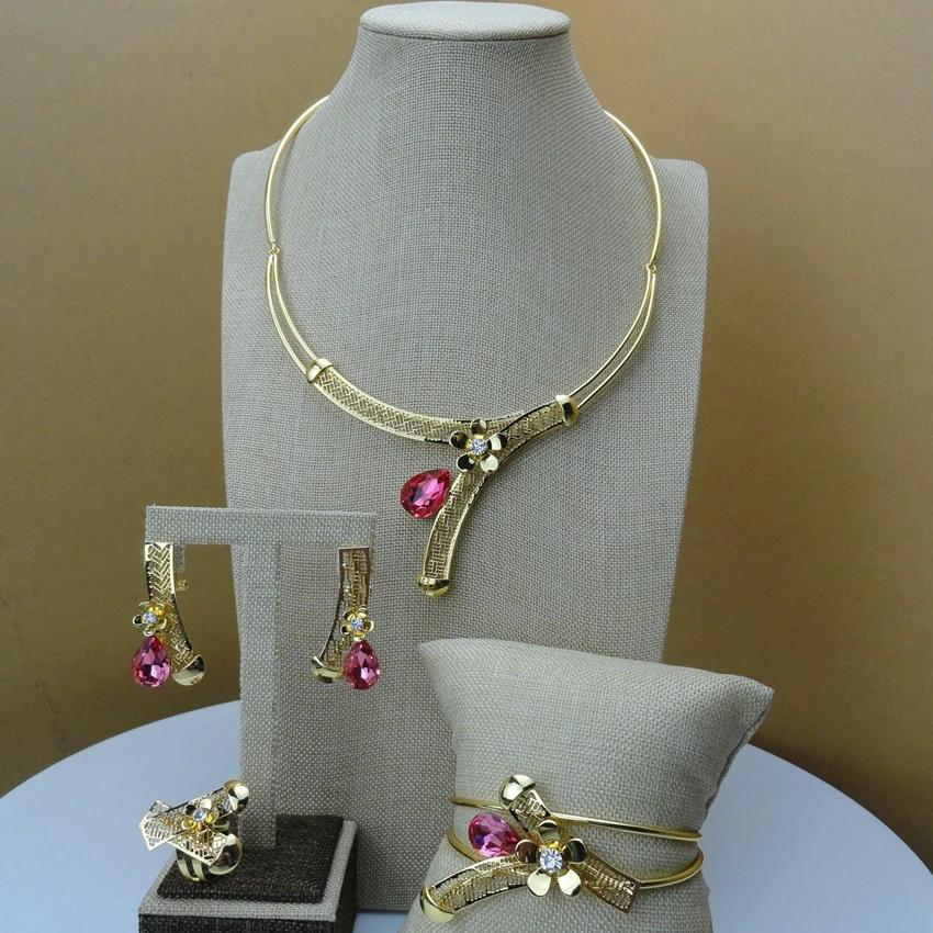 Yuminglai итальянские золотые ювелирные изделия 24K костюм в дубайском стиле