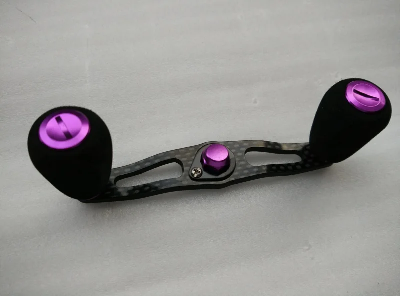 DIY изогнутая Рыболовная катушка Кривошип (углеродное волокно) + ручки 23 г