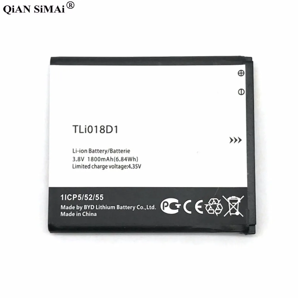Новый высококачественный аккумулятор TLi018D1 1800 мАч для телефона Alcatel one touch D5 Dual 5038x