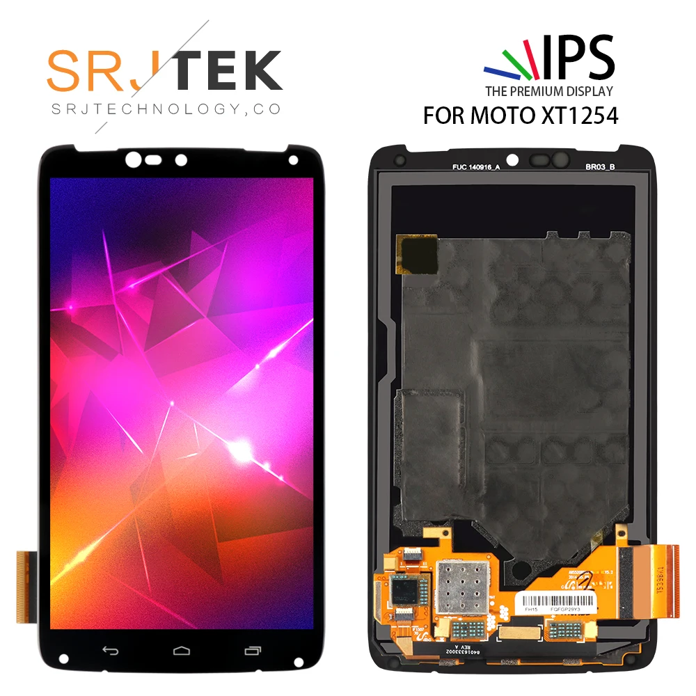 SRJTEK 5 2 &quotдля Motorola Moto Droid Turbo XT1254 XT1225 ЖК дисплей сенсорный экран дигитайзер с рамкой
