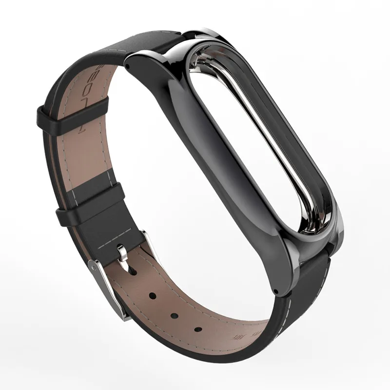 Новый кожаный металлический ремешок Xiaomi Mi Band 2 с 5 видов цветов умные браслеты