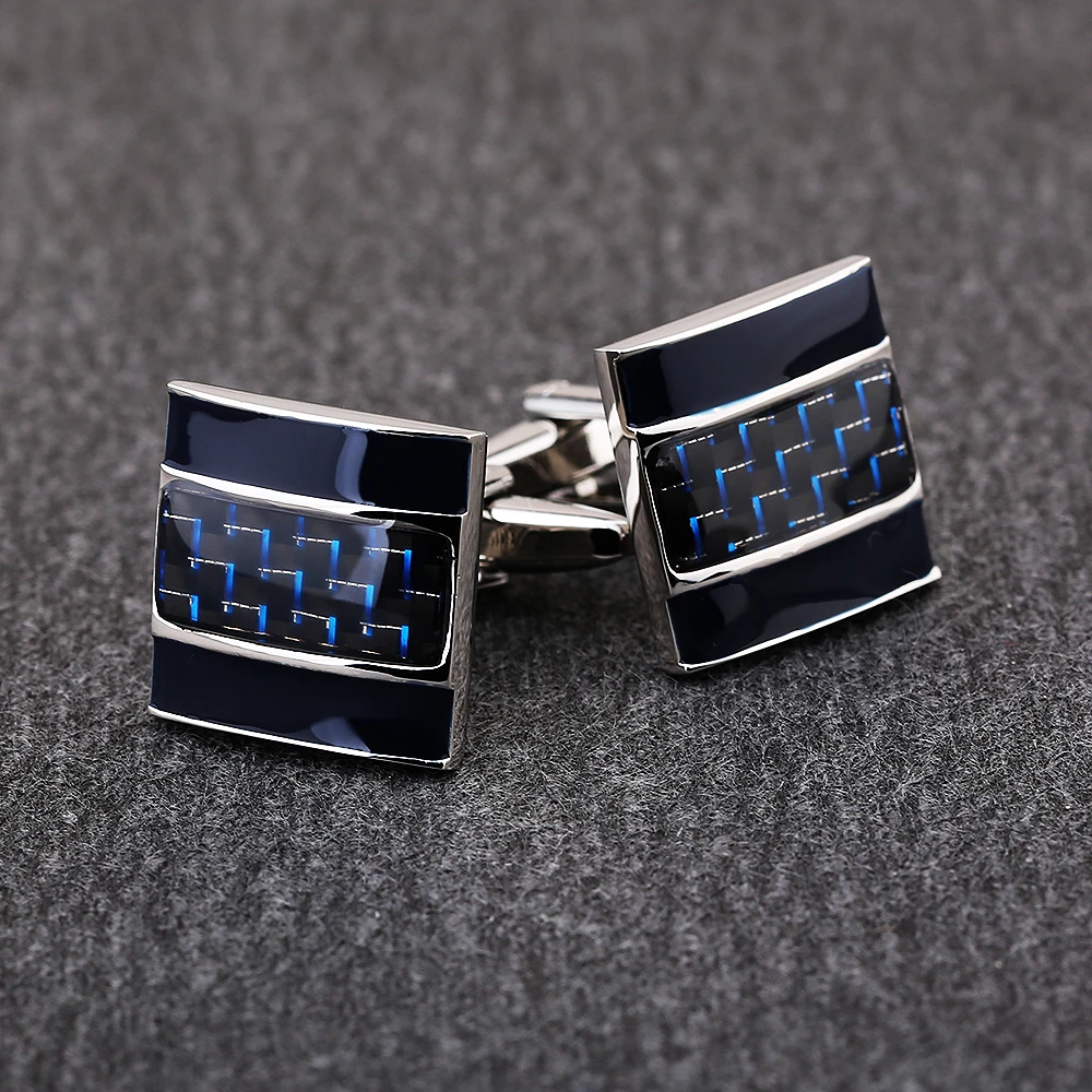 

KFLK Jewelry shirt cufflink for mens Brand Black Cuff link 2020 High Quality Round Luxury Wedding Male