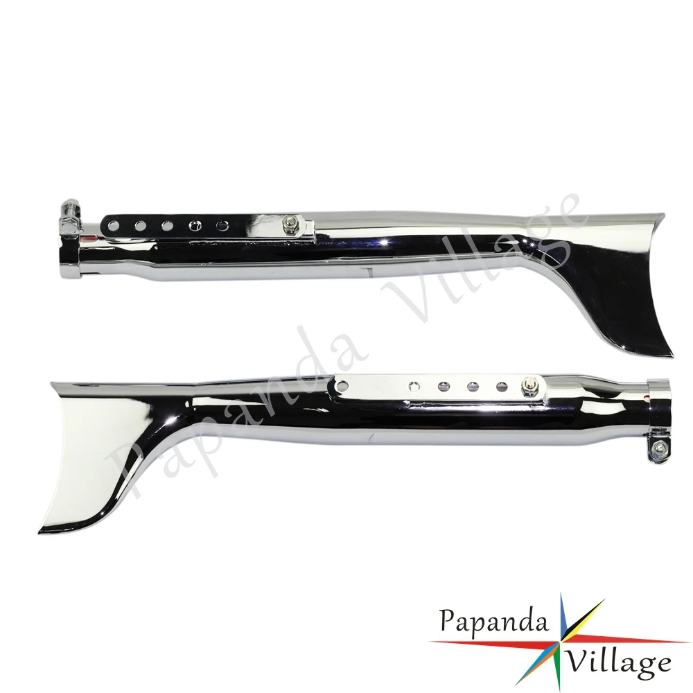 2X мотоциклетный глушитель для Harley Softail Road King Chopper Bobber Cafe Racer винтажный рыбий хвост