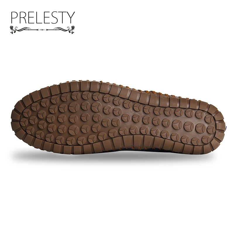 Prelesty Элитный бренд простые мужские туфли Лоферы для женщин натуральный