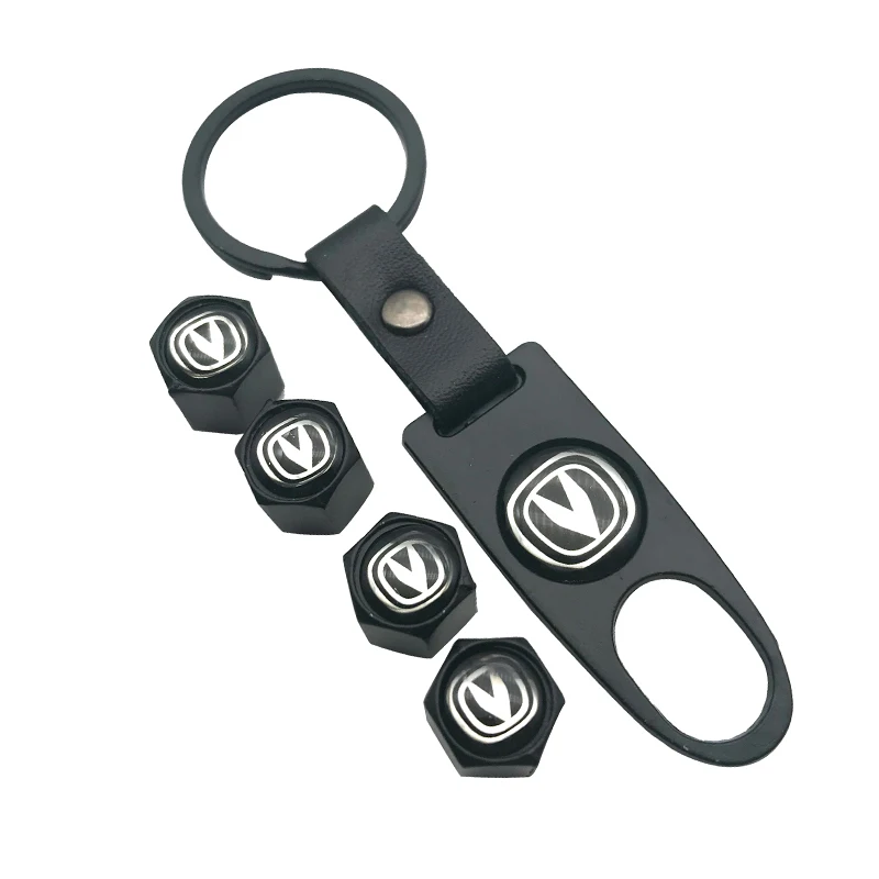 

Car Styling Accessories For Changan CS75 CS35 CS15 CS95 CX70 CS55 EADO Wheel Tire valve Stems Caps Cover with keychain