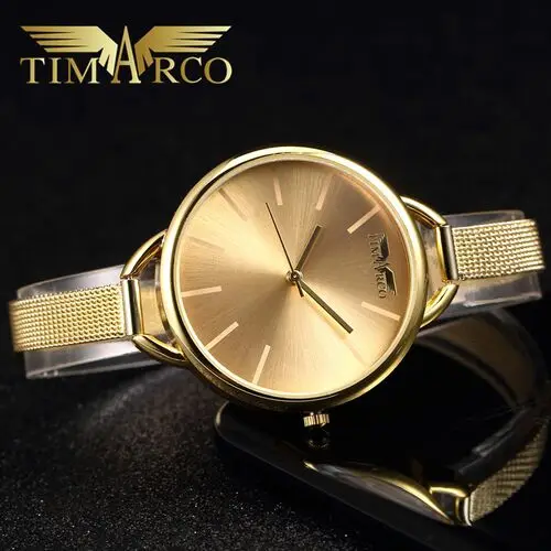 

TIMARCO Top Brand Luxury Watches Ultrathin Women Wristwatch Quartz Clock Casual Hodinky Simple Ceasuri Montre Femme Reloj Mujer
