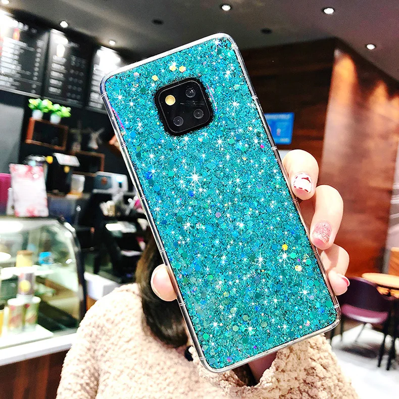 Блеск Блестящий Мягкий ТПУ чехол для huawei Коврики 20 10 P20 P10 P30 lite Pro Nova 3 3i 4 на Honor 7A 8X9 вид 10 чехол
