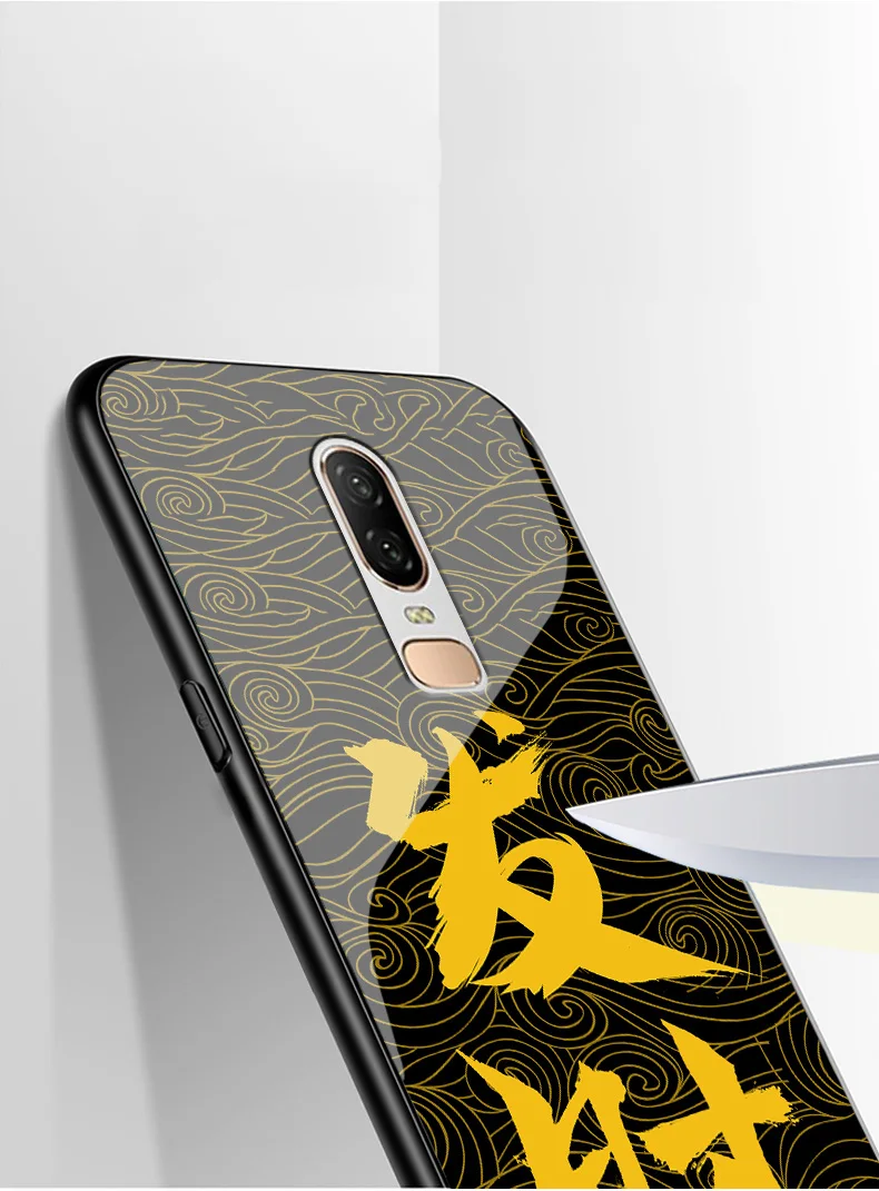 Роскошные закалённое Защитное стекло для Oneplus 6 Чехол Мягкий силиконовый рама Твердый переплет для Oneplus6 1+ 6 случаях One plus 6 телефон оболочки
