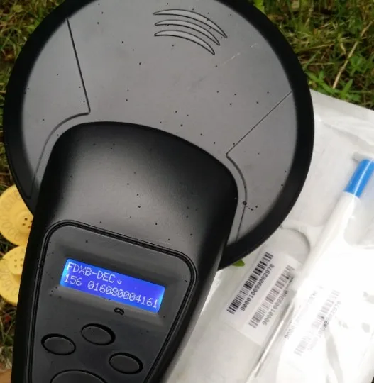 134 2 кГц FDX-B животный микрочип Портативный RFID сканер животных считыватель FDX-A/B