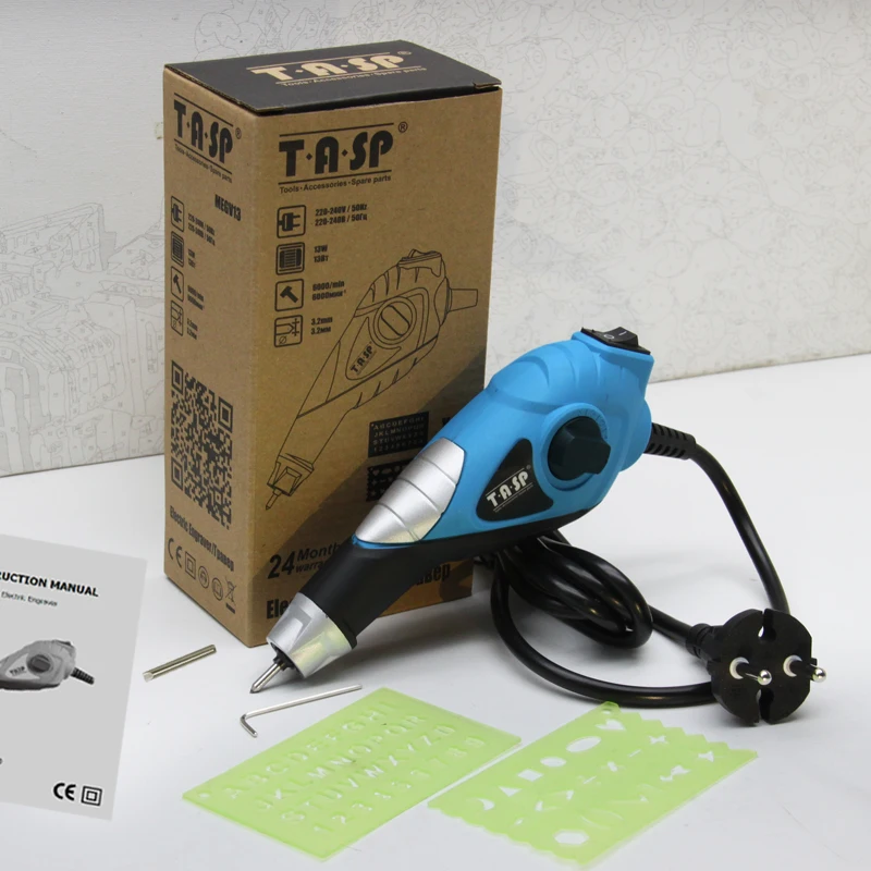 TASP 220 V электрический гравер металлическая гравировальная ручка-твердосплавные стальные наконечники для стального дерева пластиковое стекло хобби Электроинструменты-MEGV13