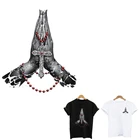 Наклейки для глажки одежды Faith power, аппликации для глажки одежды, наклейки для топов