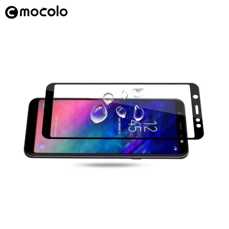 For Samsung Galaxy A6 plus 2018 tempered Glass Mocolo Hardnes Full Cover Screen Protector Film Plus a6plus | Мобильные телефоны и