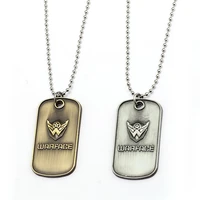 hsic game jewelry warface necklaces vintage metal pendant necklace men war face chocker friendship accessories colar gifts hc125