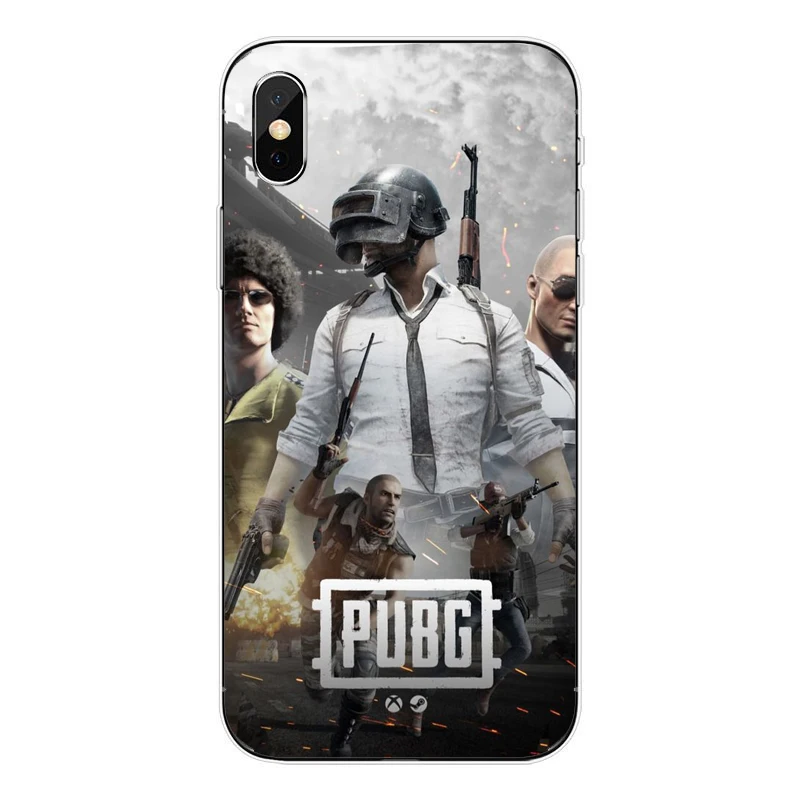 Роскошный мягкий ТПУ чехол для телефона PUBG Game для iPhone 11 Pro MAX SE 6 6splus 7 8Plus 5 5S 6 6S 7 8 MAX XR XS X10 Copue