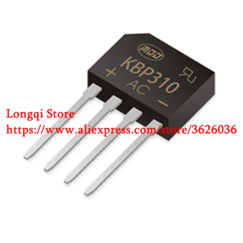 

10PCS KBP310 3A/1000V Flat Bridge Rectifier Silicon Bridge Rectifier
