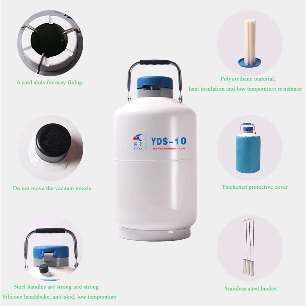 Криогенный контейнер 3 л резервуар для жидкого азота с ремешками и сумкой