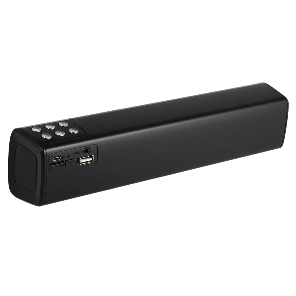 BesMoonsee Колонка 10 Вт HIFI дисплей светодиодный беспроводной бас-Колонка Bluetooth TFFM AUX