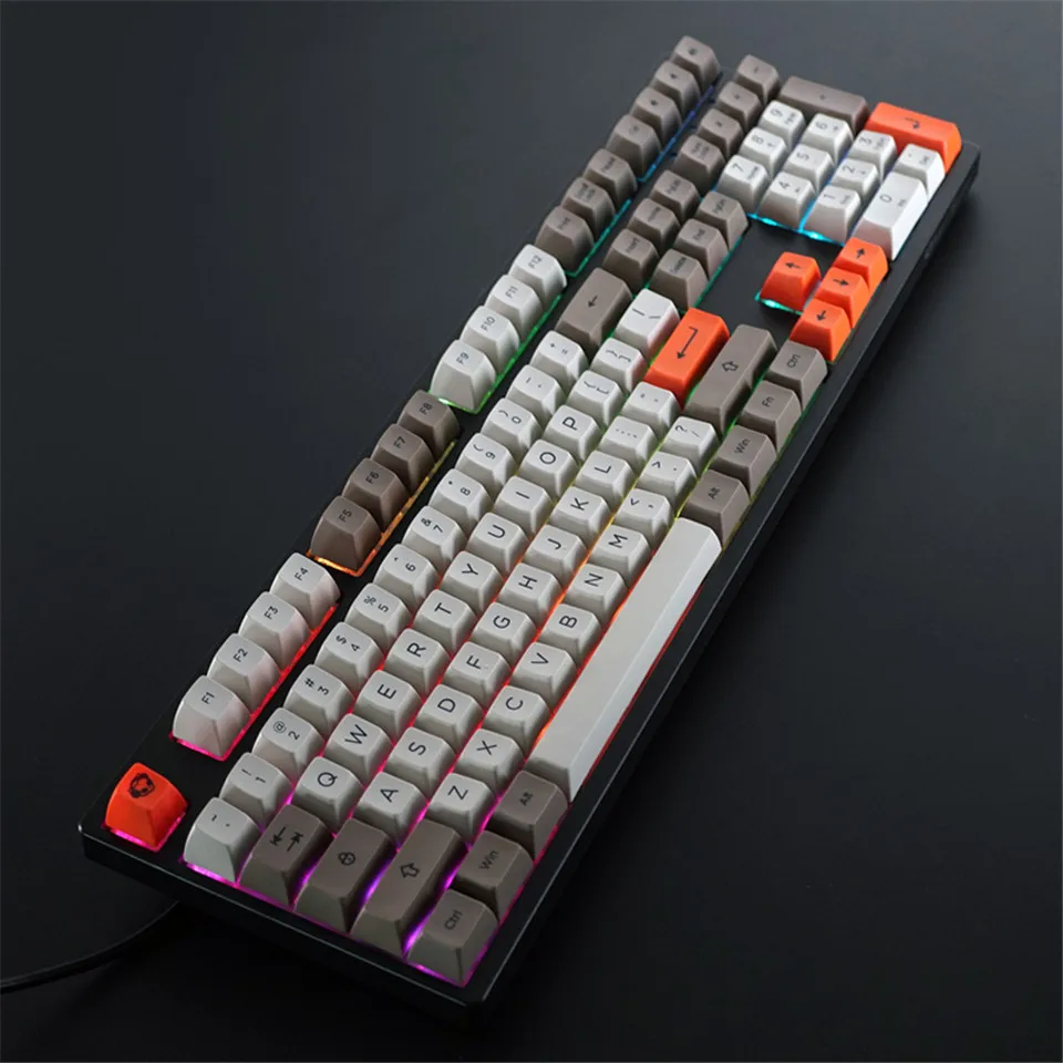 AKKO Keycap механическая клавиатура Keycaps паровой двигатель 108 ключ SA профиль PBT Keycaps SA Keycap Набор для механической клавиатуры