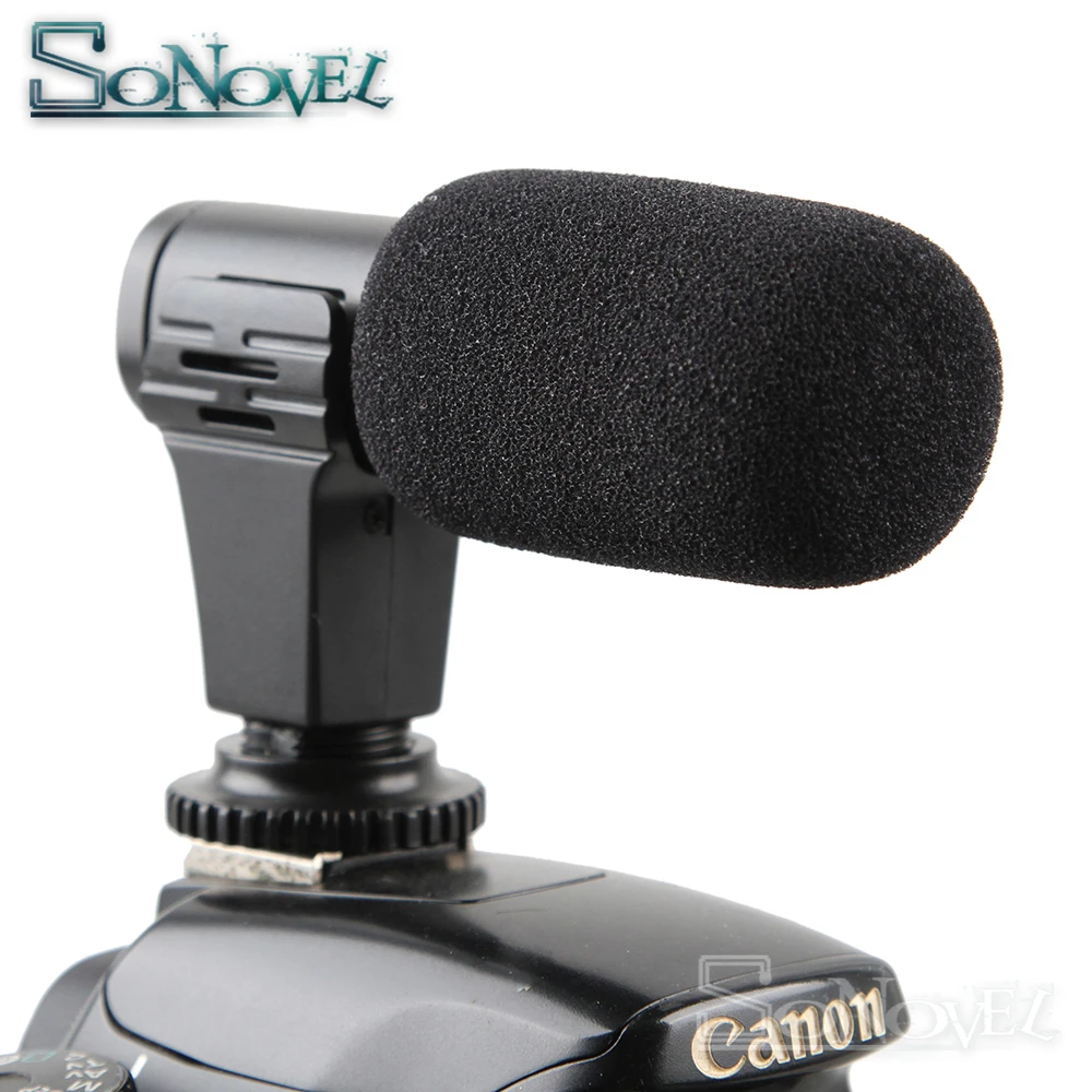 MIC-06 Microphone Mini Portable 3.5mm Condenser For SLR DSLR Smart Video Camera Outdoor Interview Mic With Muff | Электроника
