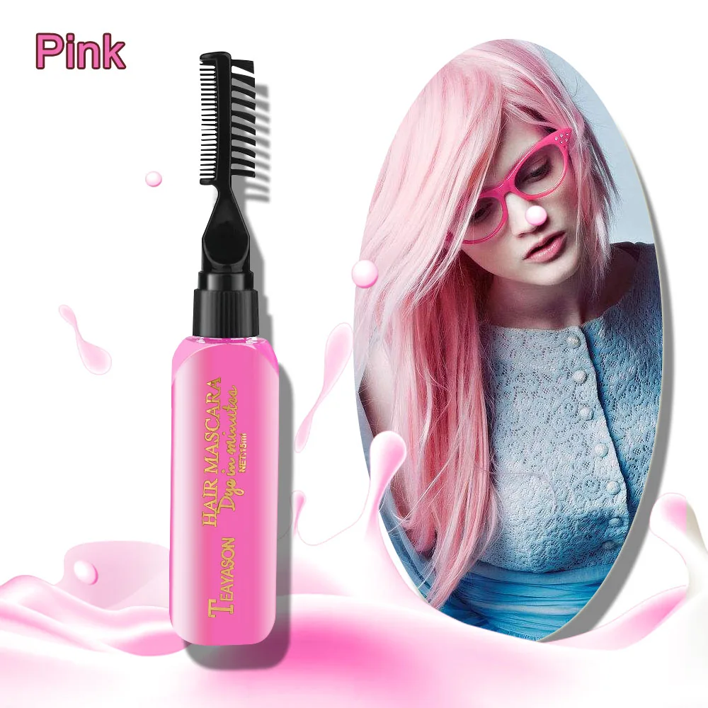 Легко моется Нетоксичная одноразовая Временная брендовая краска для волос