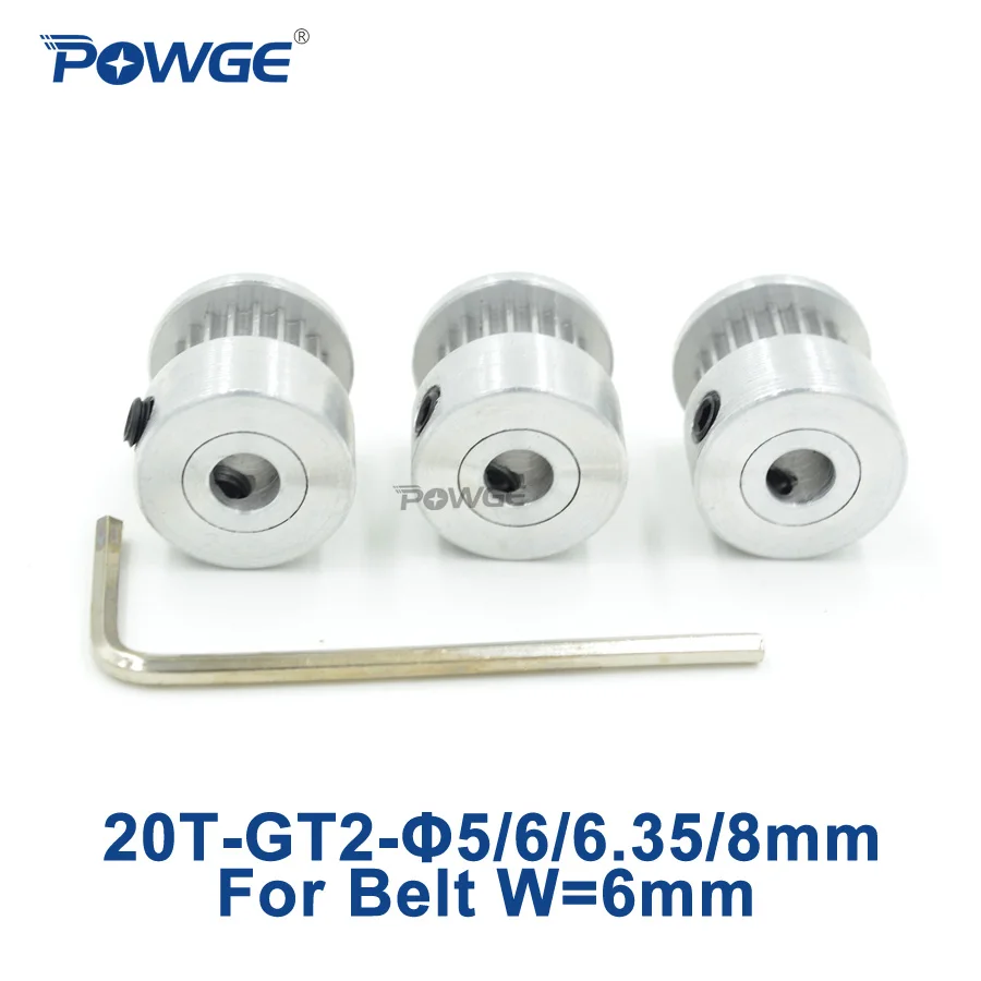 Синхронный шкив с отверстием 5/6/6 35/8 мм 20 т 3 шт.|pulley bore|timing pulley boretiming |