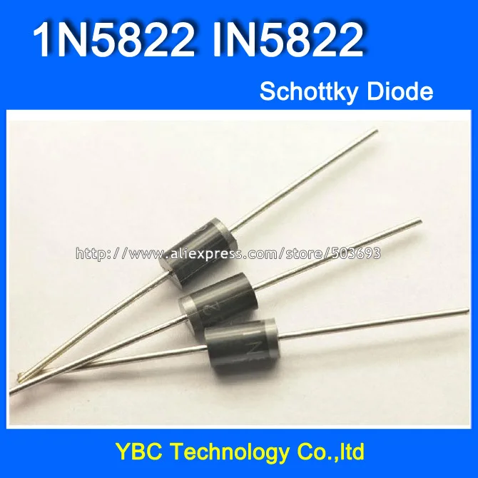 

250pcs/lot 1N5822 IN5822 3A/40V Schottky Diode