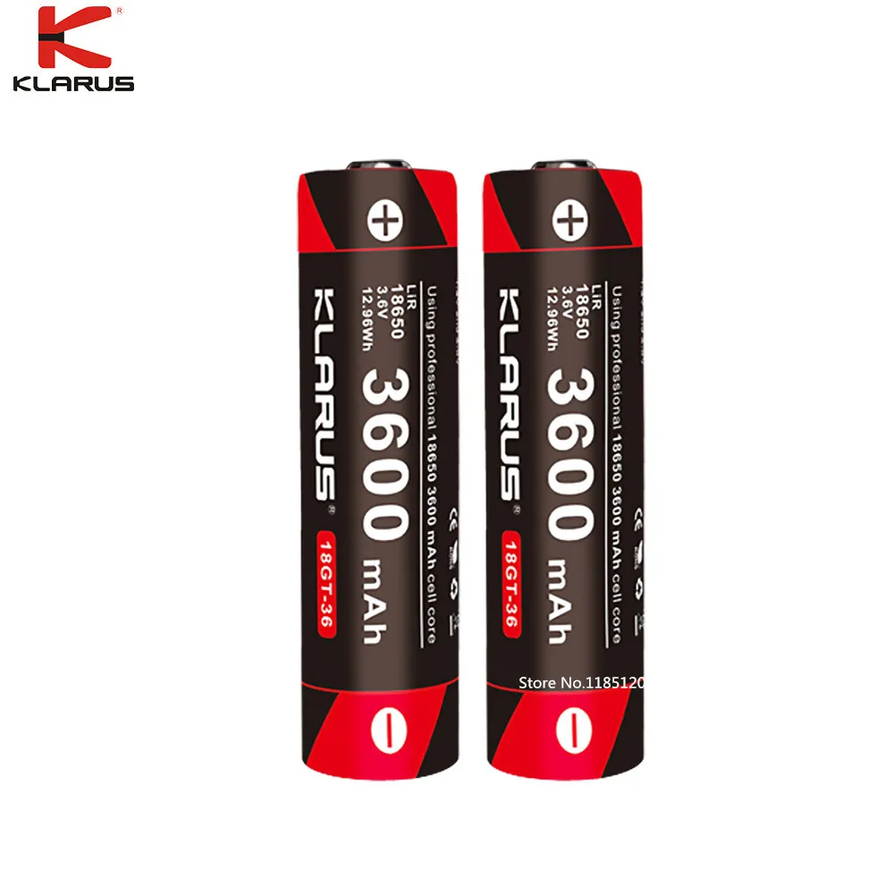 KLARUS 18650 3600 мАч 18GT 36 3 6 В литий ионная батарея высокая производительность