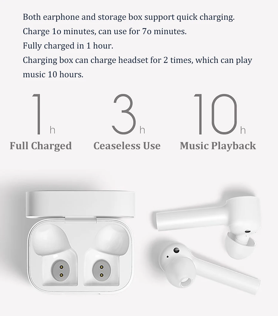 Xiaomi Air Bluetooth Eerphone AirDots Pro TWS ENC Беспроводная стереогарнитура ANC сенсорное управление AAC HD звук