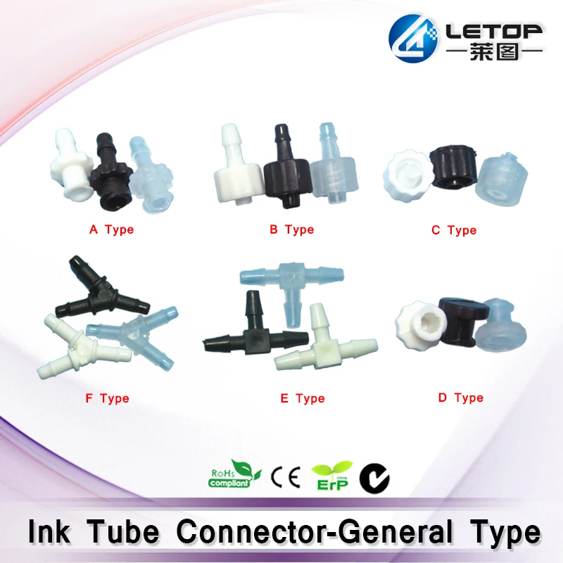 

High quality LETOP Inkjet Printer Plastic Ink Pipe Connector