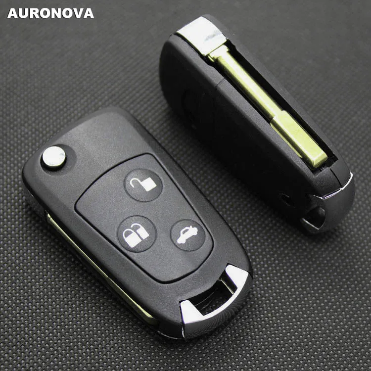 AURONOVA новый обновленный Складной Корпус ключа для Ford Mondeo FO21 Blade 3 белые кнопки цвет