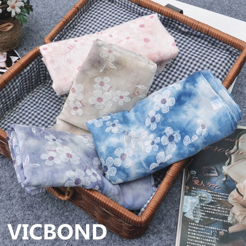 Новый на осень-зиму хлопок ромашка свежий женщина шарф национальной