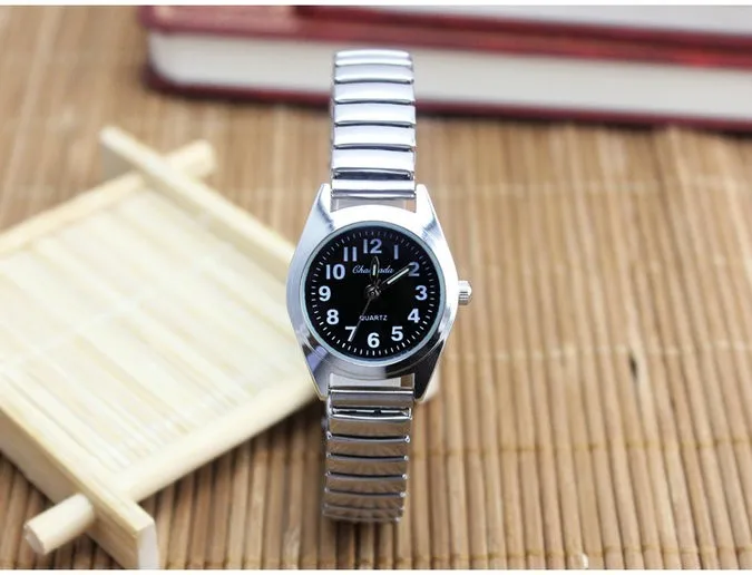 2.5cm black Часы для пожилых мужчин и женщин, новинка, известный бренд, гибкий эластичный ремешок, мужские часы из нержавеющей стали, Роскошные Модные Аналоговые наручные часы - Цвет: 2.5cm black