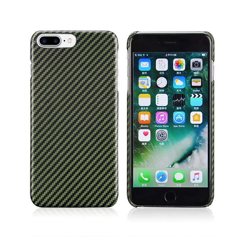 Настоящее арамидное волокно для iPhone 7, 8, 7 Plus, 8 Plus, чехол, ультра тонкий роскошный чехол из арамидного волокна для iPhone 7, 8, 7 Plus, 8 Plus, чехол