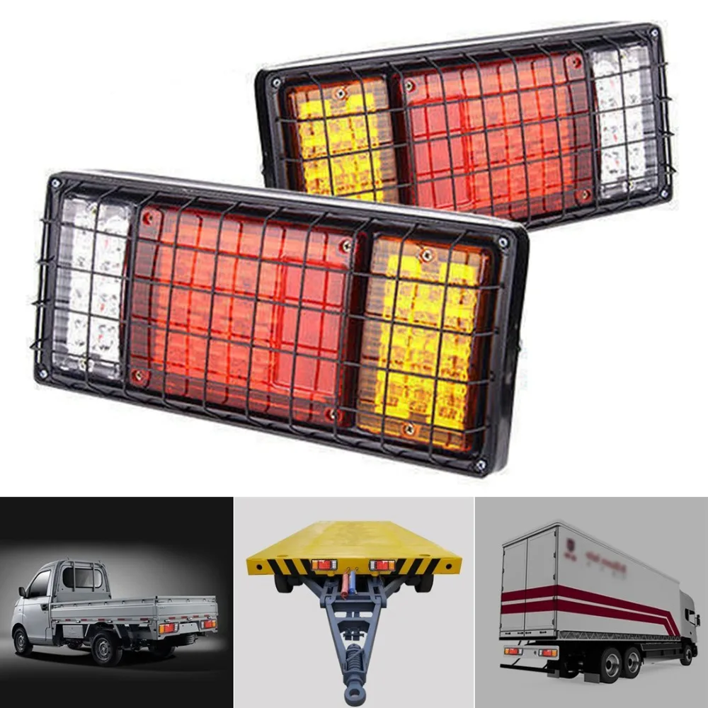 2x12V новейший дизайн 40-LEDs задний стоп индикатор для грузовика прицепа с железной
