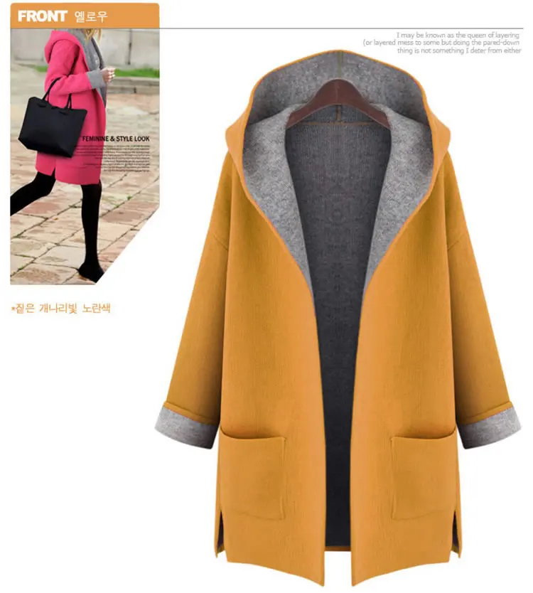 QMGOOD женское Шерстяное Пальто осеннее свободное шерстяное пальто высокого