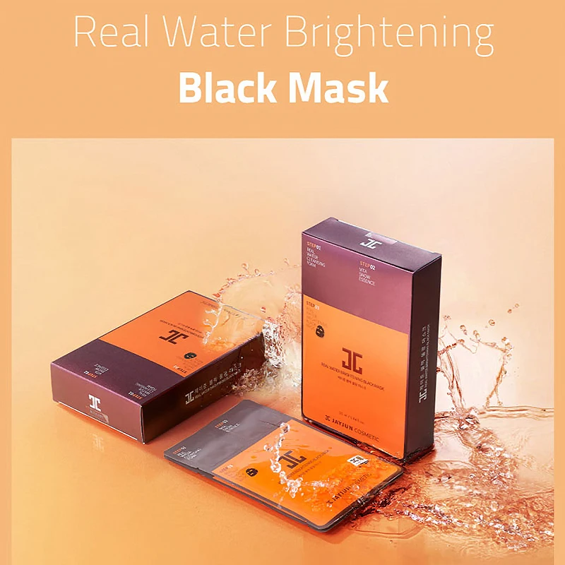 10pcs JAYJUN Korea Facial mask Moisture Black Mask Pack 3STEP Replenishment Shrink Pores | Красота и здоровье