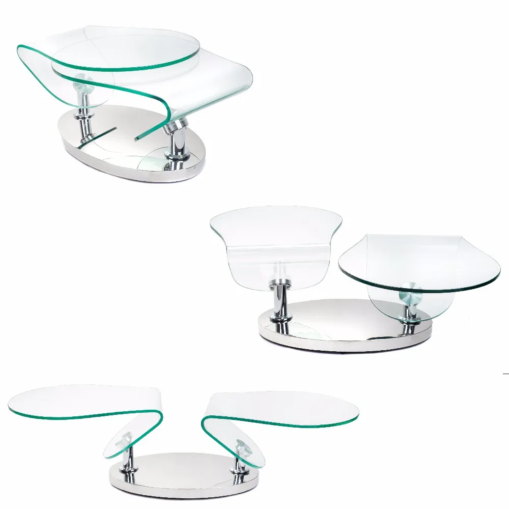Стол стеклянный журнальный столик поворотный|Журнальный столик| |