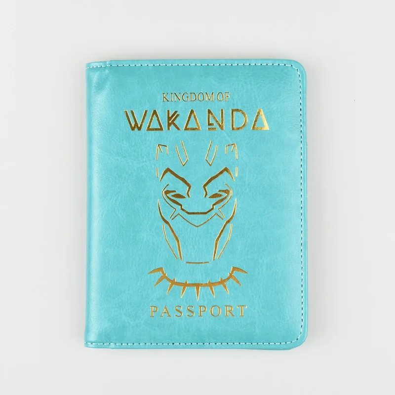 HEQUN Panther Wakanda Обложка для паспорта для женщин Rfid из искусственной кожи удостоверения кредитные карты держатель для паспорта кошельки для мужчин дорожный органайзер для паспорта