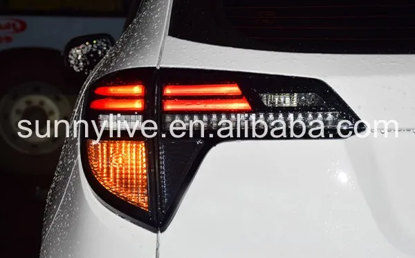 Для HONDA HRV vezel светодиодный задний светильник Smoke LF