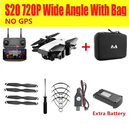 NO GPS 2 battery SMRC S20 Дрон GPS Folow мне Дроны с камерой HD 1080 P Wi-Fi FPV Квадрокоптер Дрон дистанционное управление Вертолет VS CG033 F11 XS812 H117s zino X9 - Цвет: NO GPS 2 battery