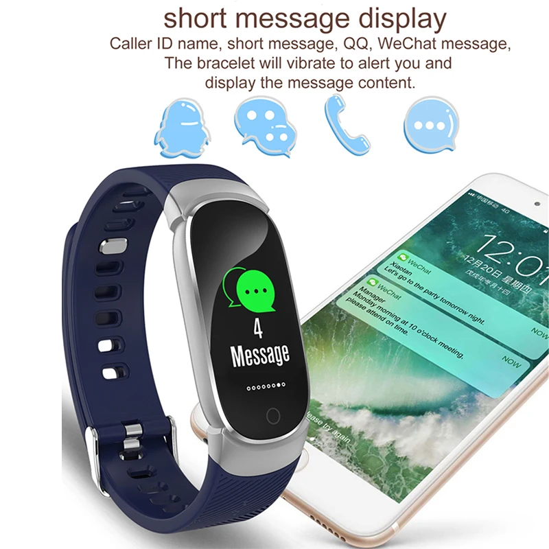 RollsTimi умный Браслет Bluetooth цветной экран Smartband монитор кровяного давления