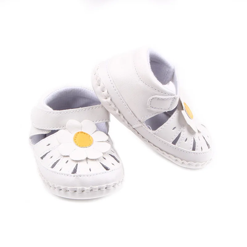 2017 Baby Summer Girls Lovely Flower Princess Shoes Infants Antislip First Walkers 0-1 T |