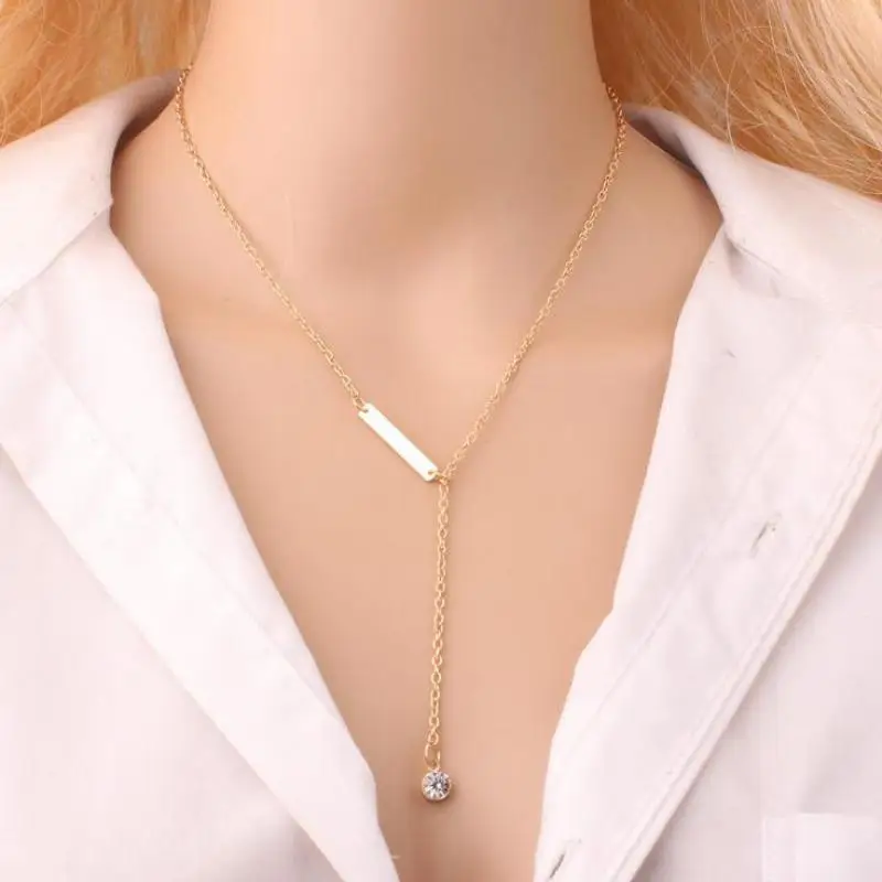 Женское Ожерелье до ключиц с подвеской-цепочкой модные украшения сексуальное