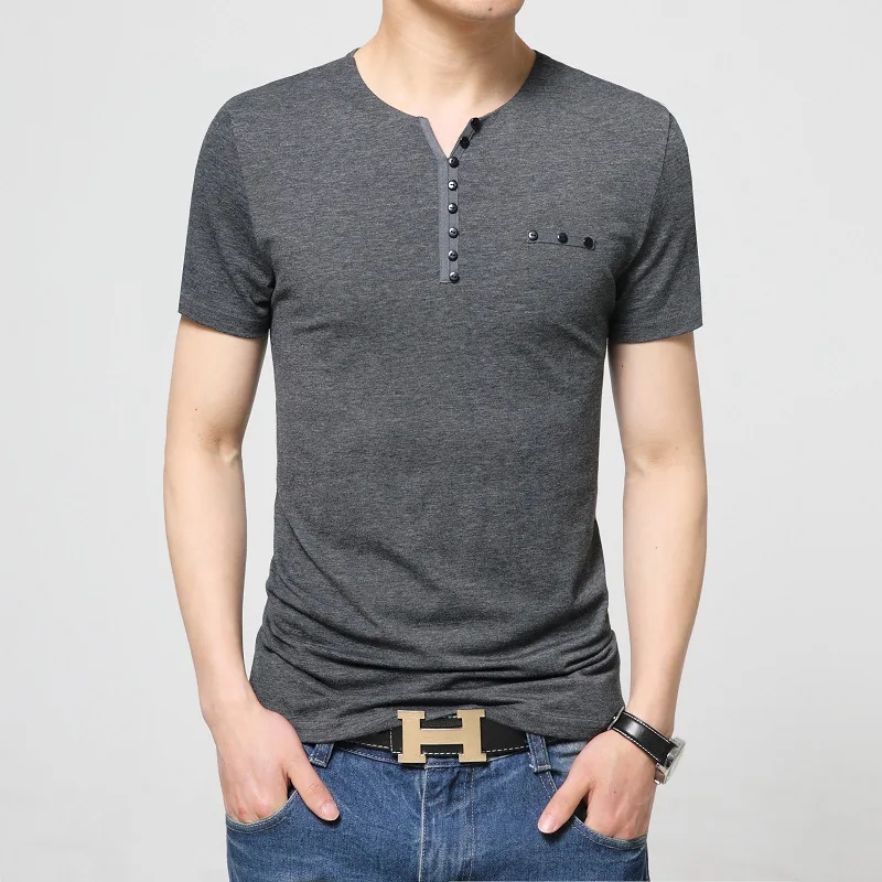 Для мужчин футболка Рубашка с короткими рукавами майка Мужской Твердые Хлопок s